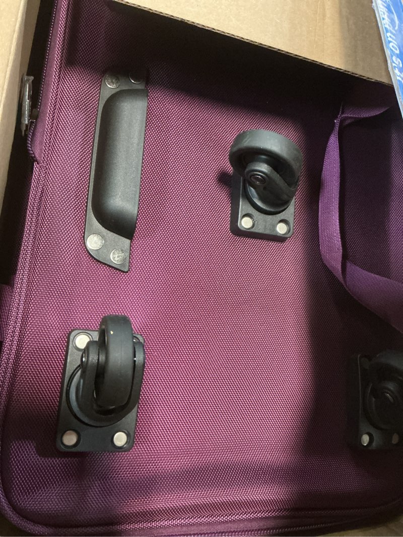 Condition photo showing Good Condition for hanke expandable large suitcase 4 wheels lightweight collapsible,foldable suitcases &travel bags hand luggage extend 20/24/28 inch suitcases duffel bag without telescopic handle for men & women purple upgrade version 2