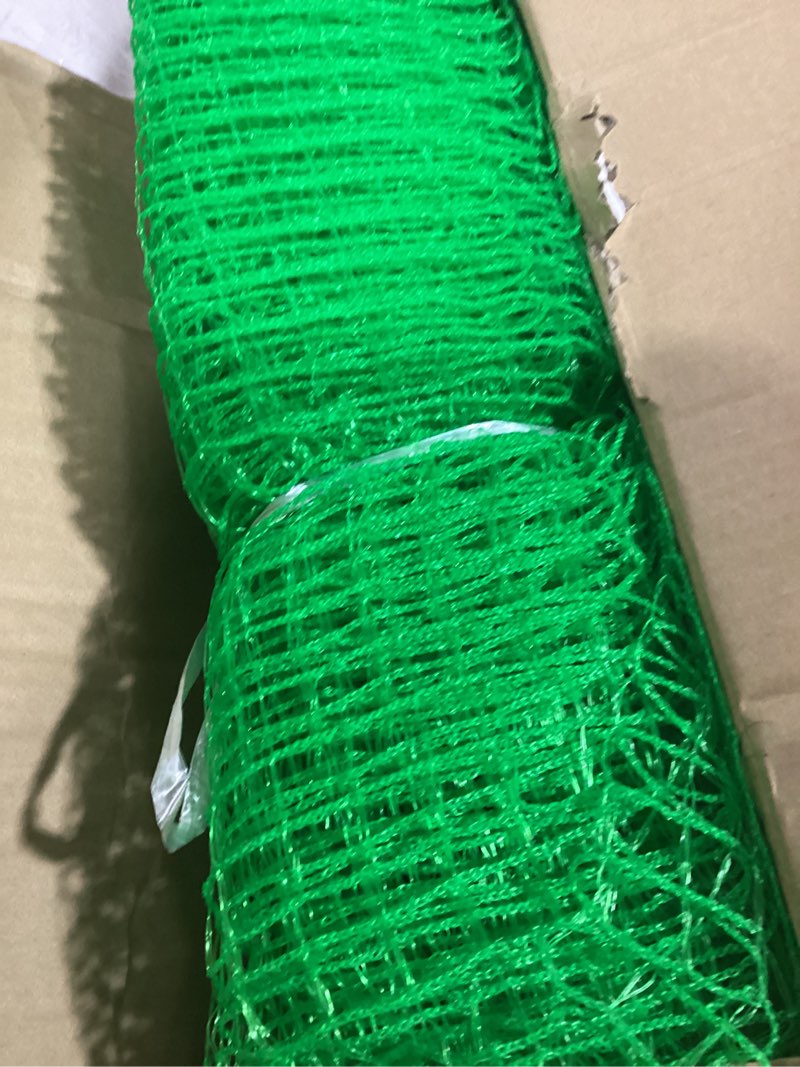 Condition photo showing As Is for temporary fence with step in stakes,,3‘x50‘ safety barrier for dog snow plastic mesh fencing with fiberglass post windbreak rope,movable fencing roll for garden backyard outdoor animal protect