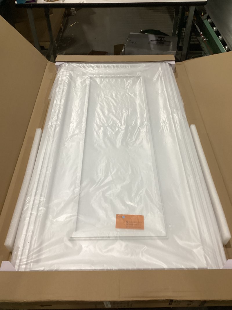Condition photo showing New/Like New for Art3d Drop Ceiling Tiles, 24x48in. White (12-Pack), Polyvinyl Chloride (PVC), Glue Down 24"x48" White 12