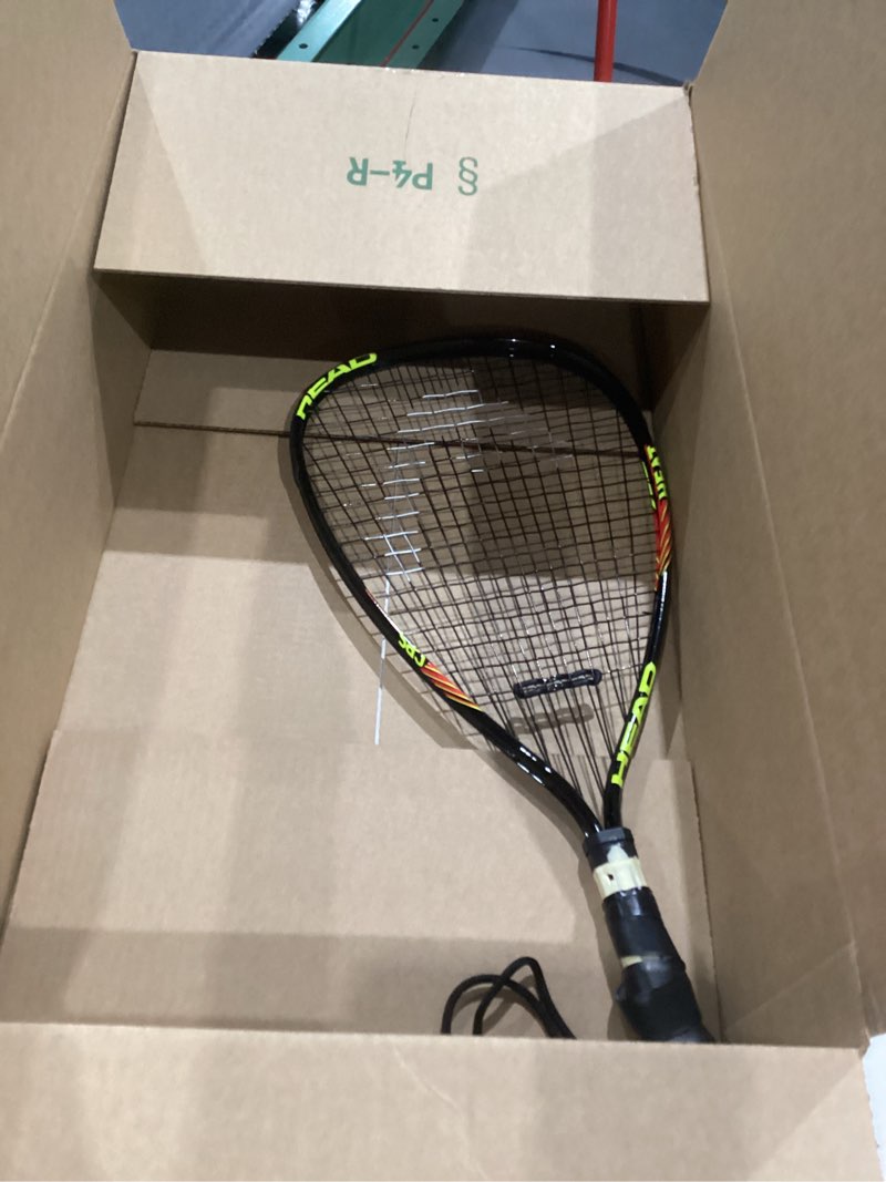 head cps heat racquetball racquet – pre-strung beginner racquet with cps power technology, lightweight frame, damp plus vibration control