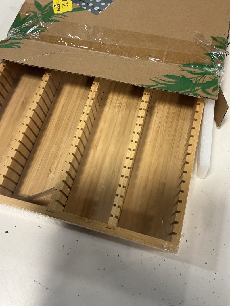 Condition photo showing New/Like New for minboo bamboo coffee pod storage holder drawer insert for counter compatible nespresso vertuo vertuoline capsules for kitchen, home, office, coffee station bamboo color