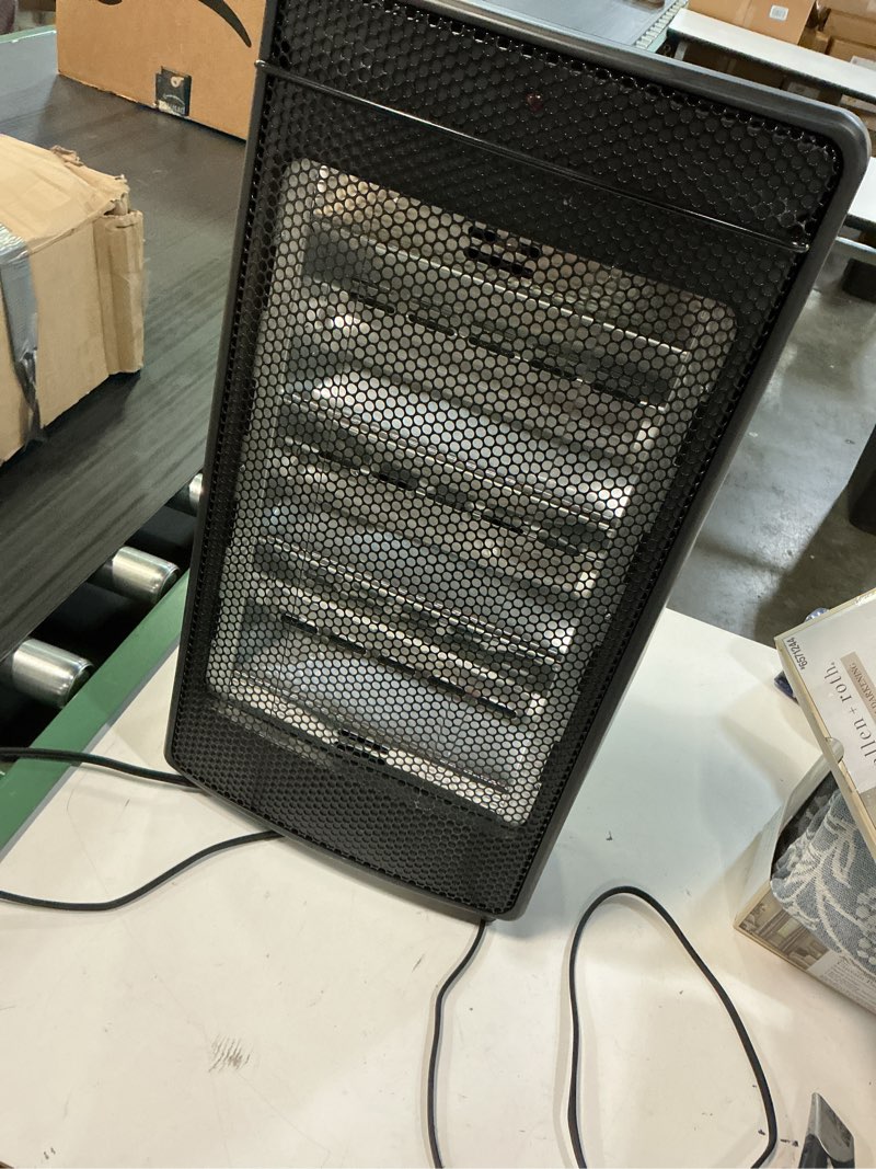 Condition photo showing As Is for utilitech 1500 -watt infrared quartz tower indoor electric space heater