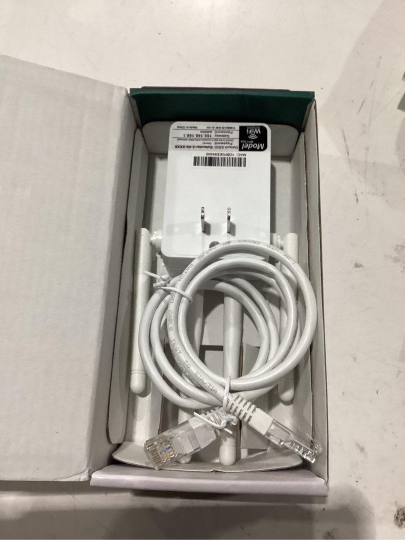 Condition photo showing New/Like New for 2026 wifi extender signal booster, longest range up to 15000 sq.ft for home, wireless internet extender with ethernet port, 6x faster speed wifi repeater, 1-tap setup, compatible with 99% routers white glossy