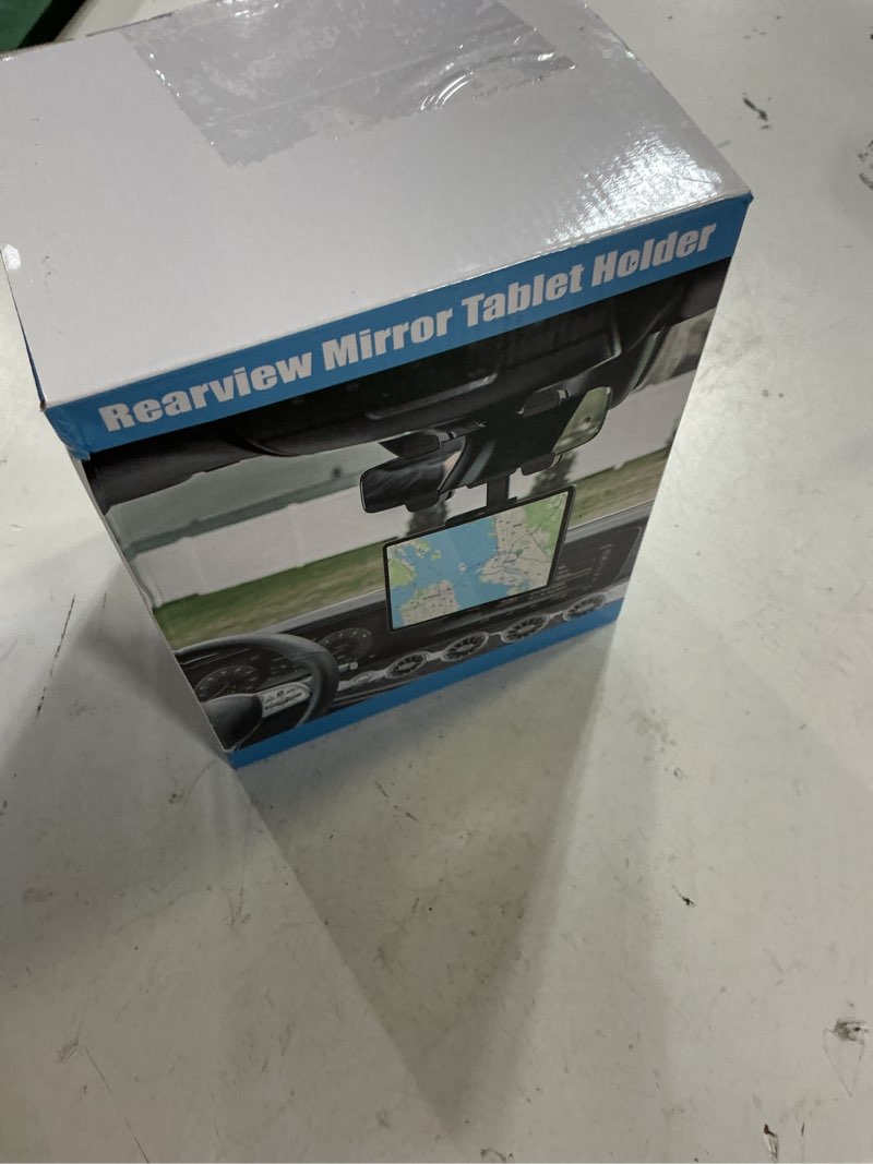 Condition photo showing New/Like New for car tablet mount for rearview mirror, upgraded four clamp anti-shake vehicle rear view mirror holder for ipad pro/air/mini, galaxy tab, iphone 16 15 14 13 12, compatible with 4-12.9" device