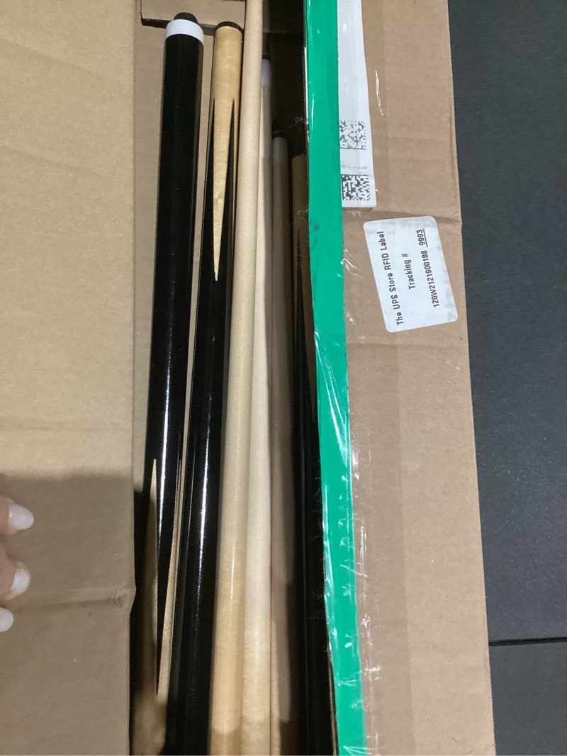 Condition photo showing Good Condition for 20 OZ Pool Cue Sticks 36inch 42inch 48inch 52inch 58inch Set of 3,Billiard Cue Sticks with 13mm Leather Tip for Beginners,Adults. 48inch-set of 3