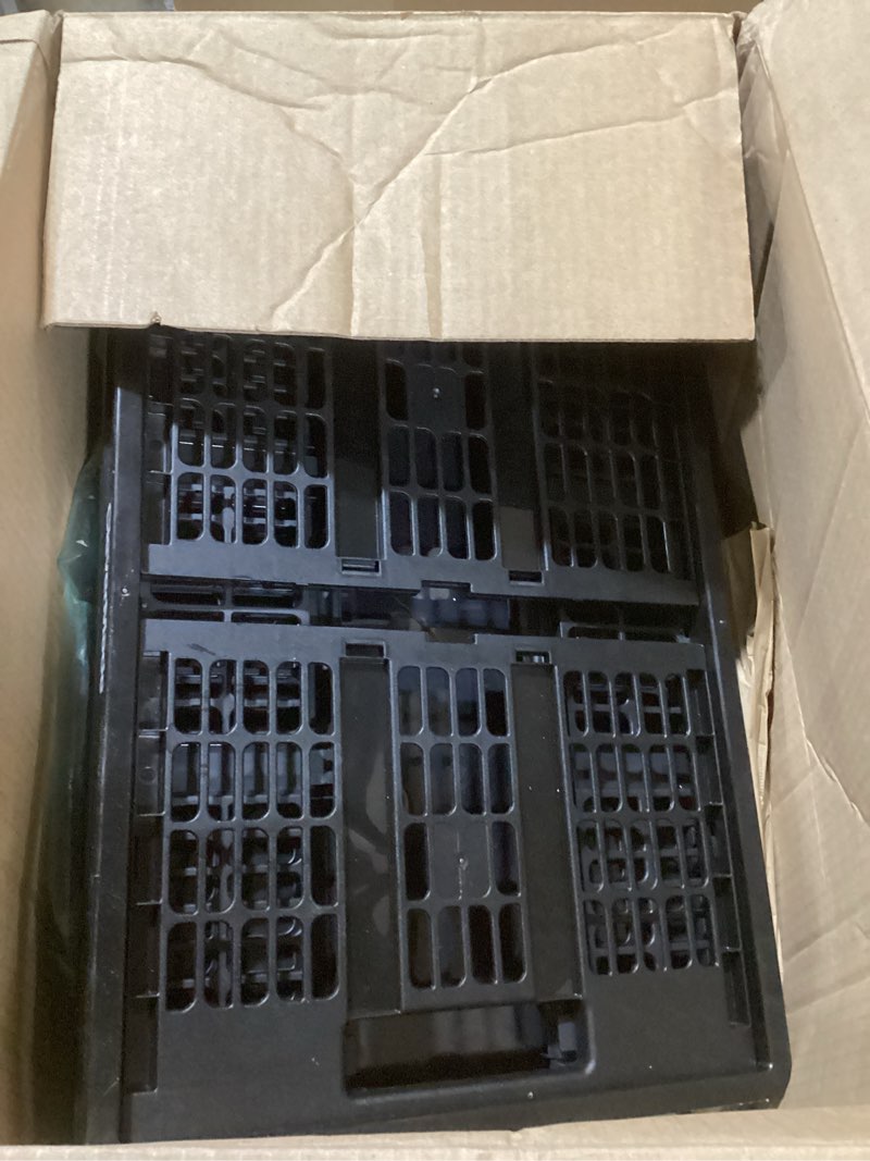 CleverMade Collapsible Utility Crates-Obsidian 1pck 45L / 11 Gal holds 66 lbs - Stackable Containers