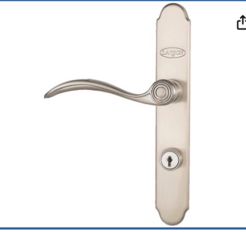 larson quickfit curved brushed nickel handle