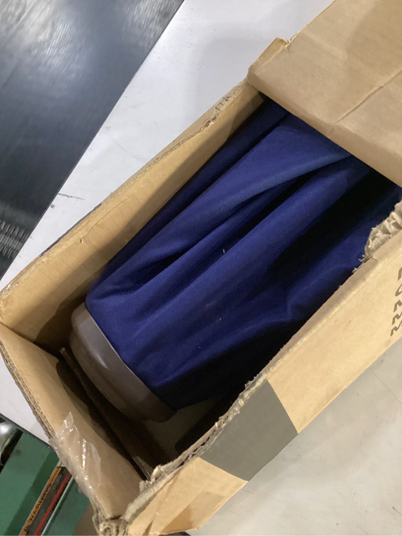 Condition photo showing Good Condition for jearey 6.5x10 ft rectangular patio umbrellas rectangle outdoor umbrella with push button tilt and crank, market table umbrella 6 sturdy ribs uv protection for poolside garden backyard deck, navy 6.5x10ft navy