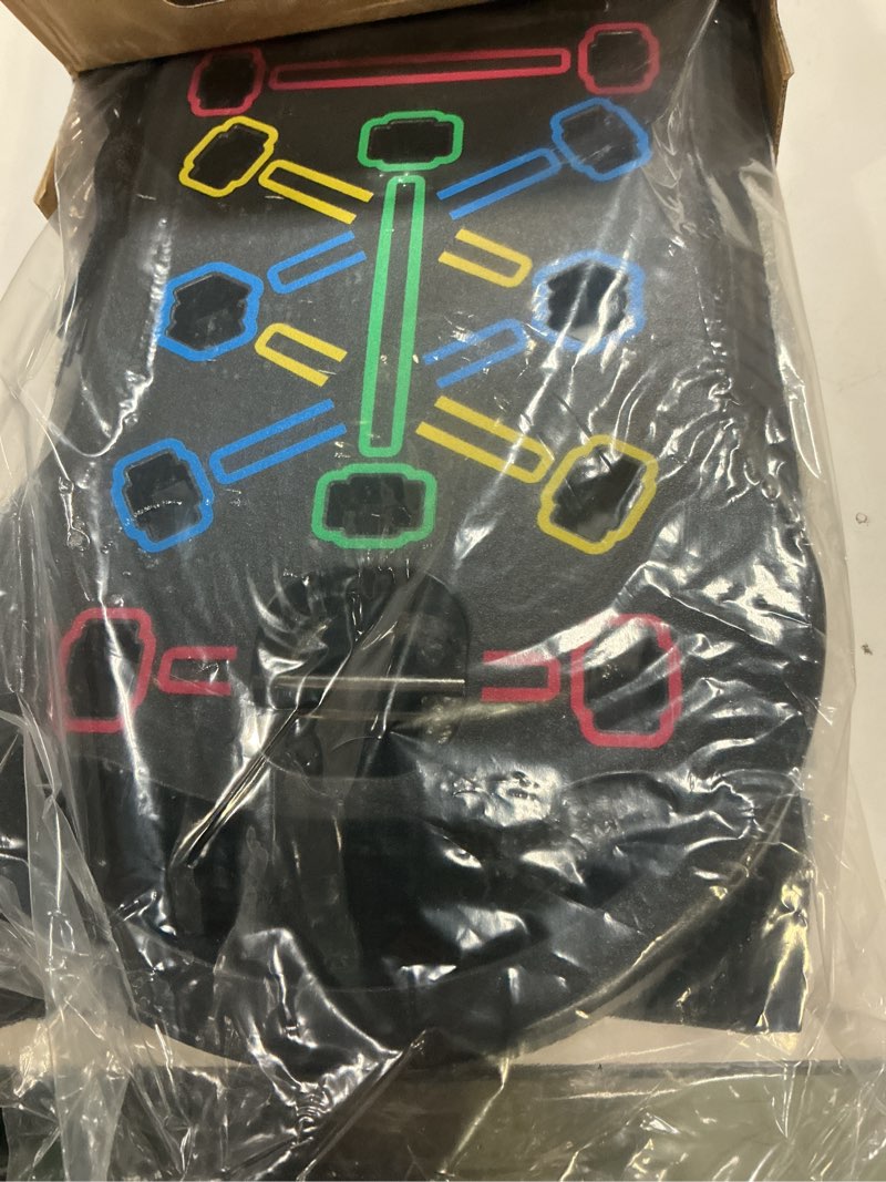 Condition photo showing As Is for hotwave push up board fitness, portable foldable 20 in 1 push up bar at home gym, pushup handles for floor. professional strength training equipment for man and women,patent pending black