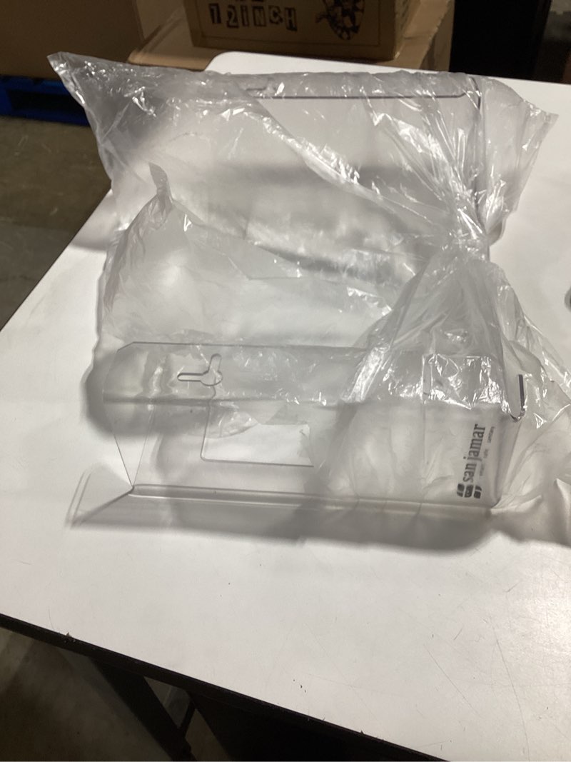 Condition photo showing Good Condition for san jamar g0805 - clear plexiglas disposable glove dispenser, three-box