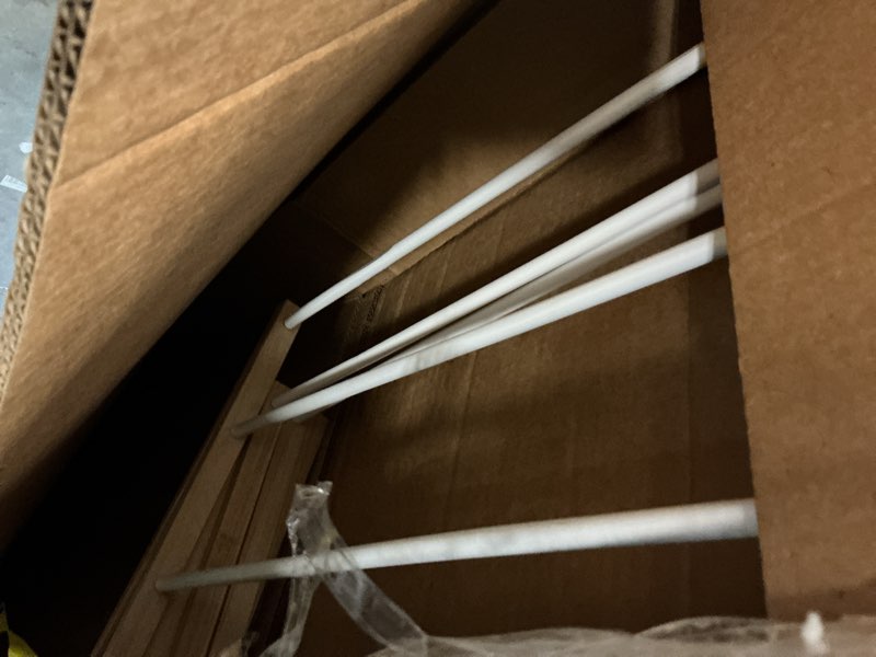 Condition photo showing As Is for Household Essentials 5001 Collapsible Folding Wooden Clothes Drying Rack For Laundry | Pre Assembled