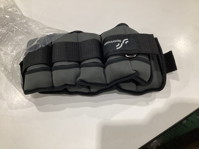 Condition photo showing Good Condition for Sportneer Adjustable Ankle Weights Set - 1 Pair (2-10 lbs) Removable Sandbags for Women & Men, Comfortable Neoprene Leg Weights for Walking, Running, Pilates, Yoga, Home Workout & Physical Therapy Dark Gray