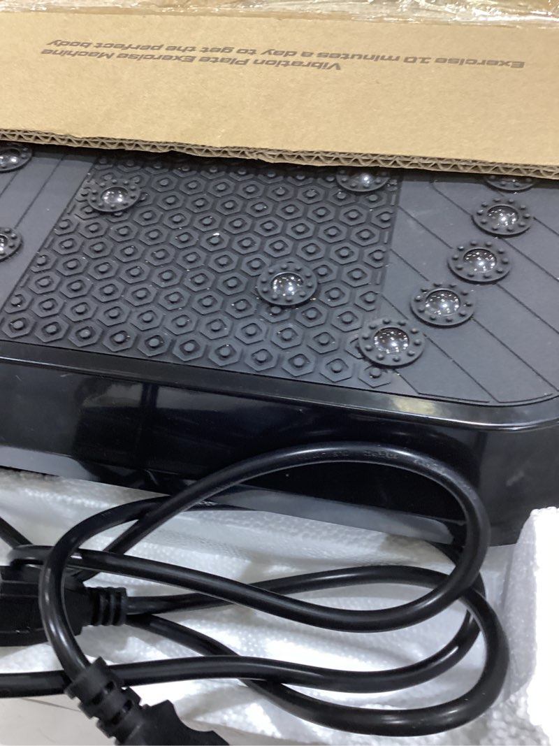 Condition photo showing As Is for Vibration Plate Exercise Machine, Vibrating Plate for Lymphatic Drainage, 400 Lbs Capacity 250 Speed Levels Whole Body Fat Burner Weight Loss Shake Board, Vibrate Platform Machine