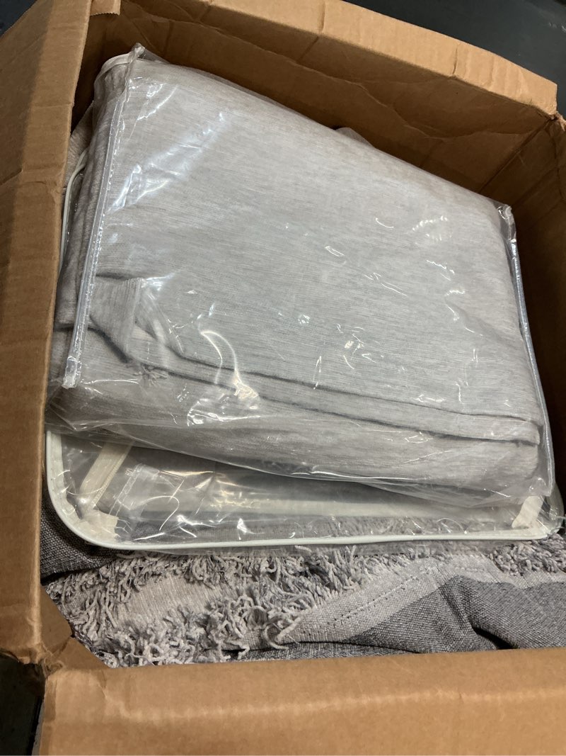 Condition photo showing Good Condition for couch cover for dogs sectional sofa covers washable for 2 cushion couch, chenille couch cover blanket, sectional sofa slipcovers, multi-use furniture protector for kids, pets, 71" x118", light grey light grey 71" x 118"