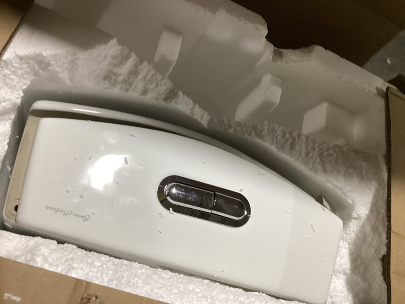 Condition photo showing Good Condition for Swiss Madison SM-1T254 St. Tropez One Piece Toilet Dual Tornado Flush 0.8/1.28 GPF with Soft Closing Seat, Comfort Height