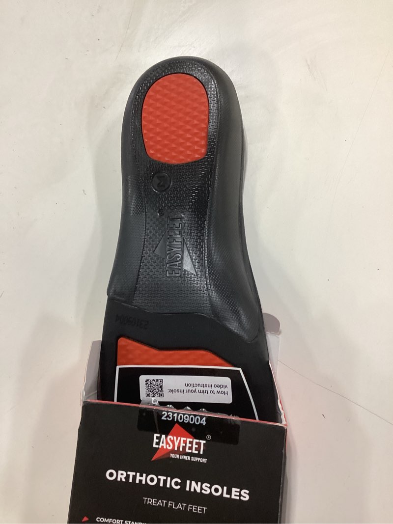 Condition photo showing Good Condition for arch support insoles for men women - high arch shoe inserts for standing all day - plantar fasciitis relief orthotic insole for flat feet - work running hiking black m (men 9-10.5/women 10-11.5)