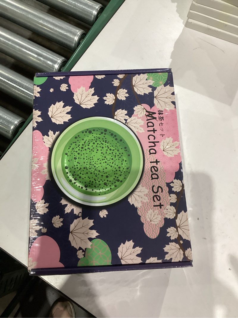 Condition photo showing New/Like New for Matcha Whisk Set, Ceramic Matcha Kit Set Includes Matcha Bowl, Matcha Whisk and Holder, Bamboo Scoop, Scoop Rest, Sifter and Tea Towel - 7 Pcs Matcha Kit for Matcha Lovers (Pink)