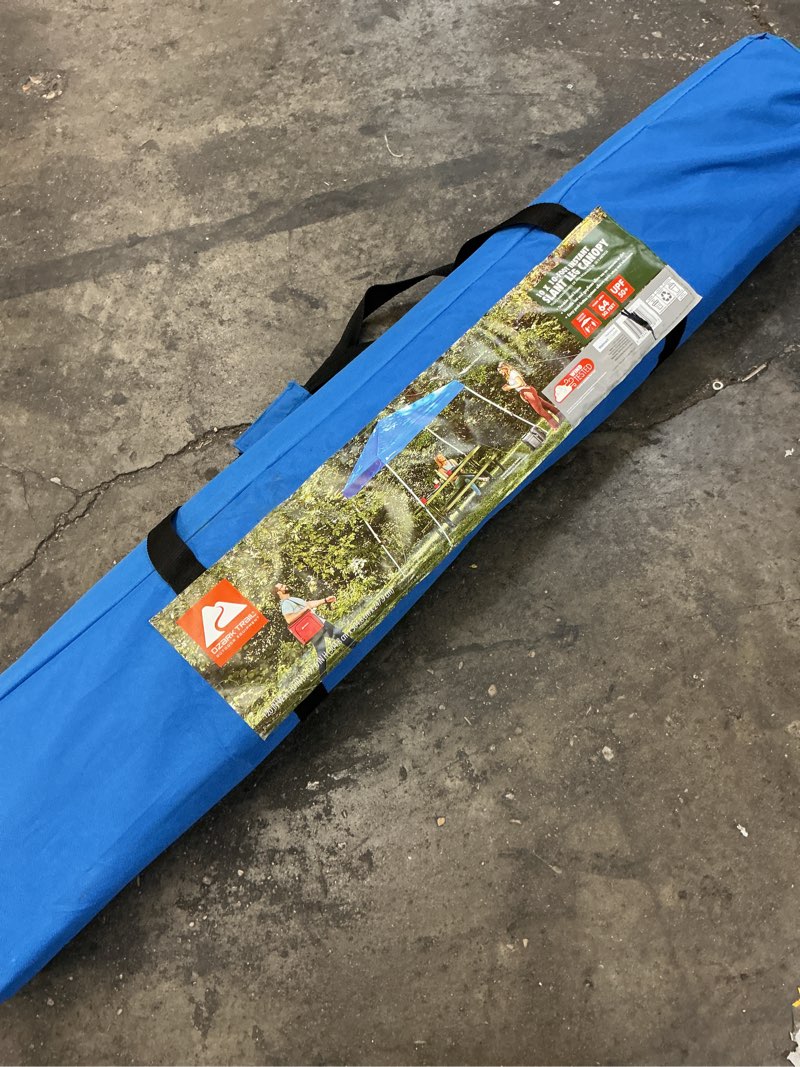 Condition photo showing Good Condition for ozark trail 10' x 10' instant slant leg pop-up canopy tent, blue