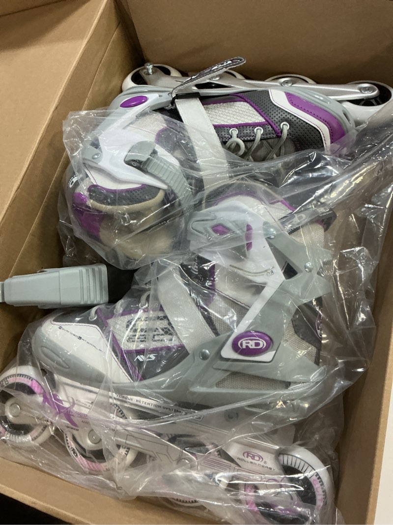 Condition photo showing Good Condition for Roller Derby AERIO Q-60 Women's Inline Skates Purple 6