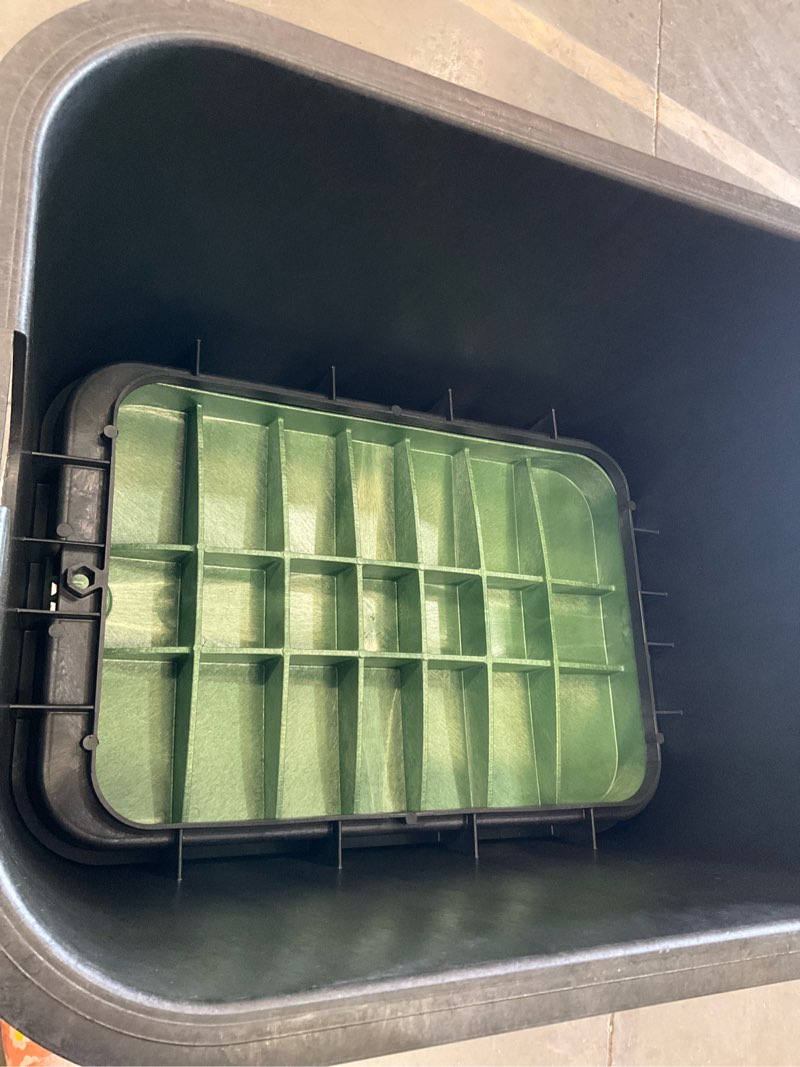 Condition photo showing As Is for nds 17-in l x 24-in w x 12-in h rectangular valve box