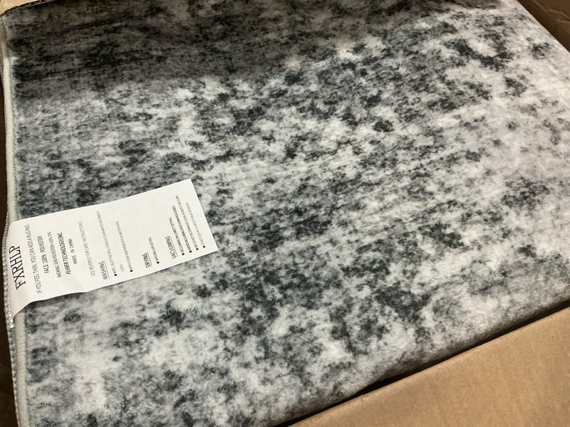 Condition photo showing Good Condition for 5x8 washable area rugs for living room: non slip vintage brown rug, large soft stain resistant indoor floor carpets for bedroom dining room farmhouse nursery home office kid & pet friendly brown 5' x 8' (rectangular)