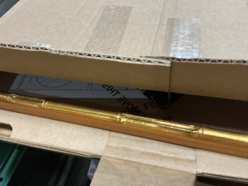 Condition photo showing Good Condition for craig frames faux bamboo, 18x20 picture frame, vintage gold 1 18x20