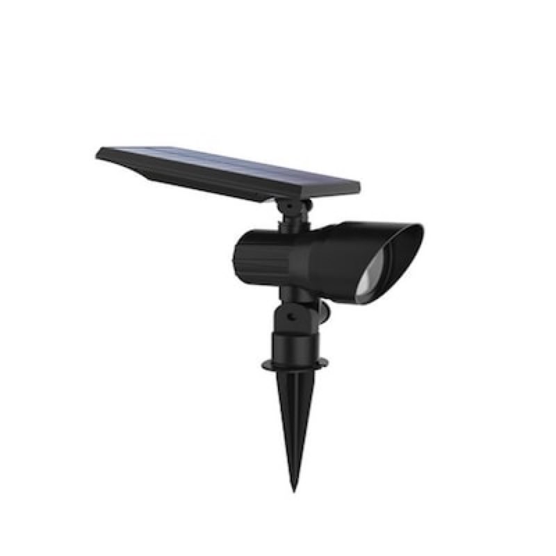 Harbor Breeze 60LM Solar RGBW Spot Light 0.8 -Watt Black Solar LED Flood light