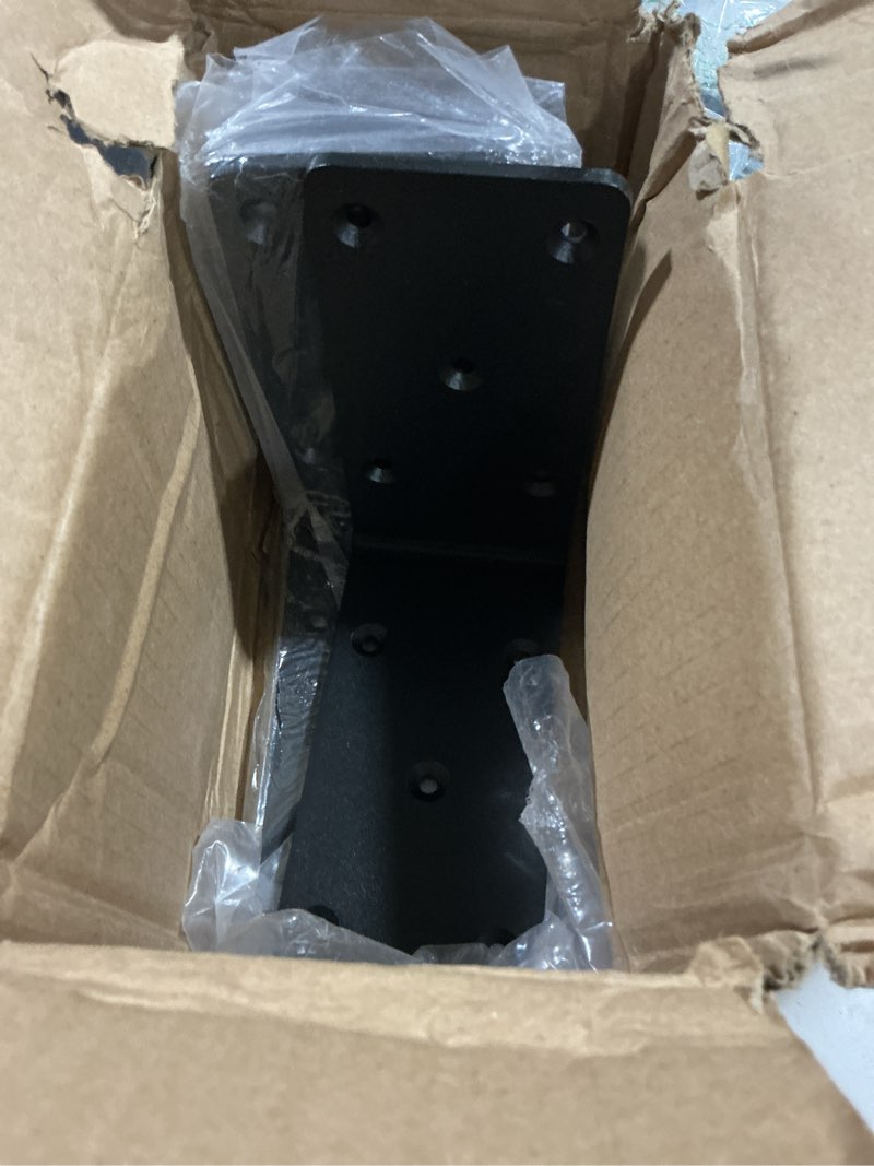 Condition photo showing Good Condition for 5x5“ heavy duty shelf brackets?l brackets for shelves fence pergola brackets angle bracket for post wood?90 degree corner bracket?corner brace for floating shelf countertop support brackets 4 pack