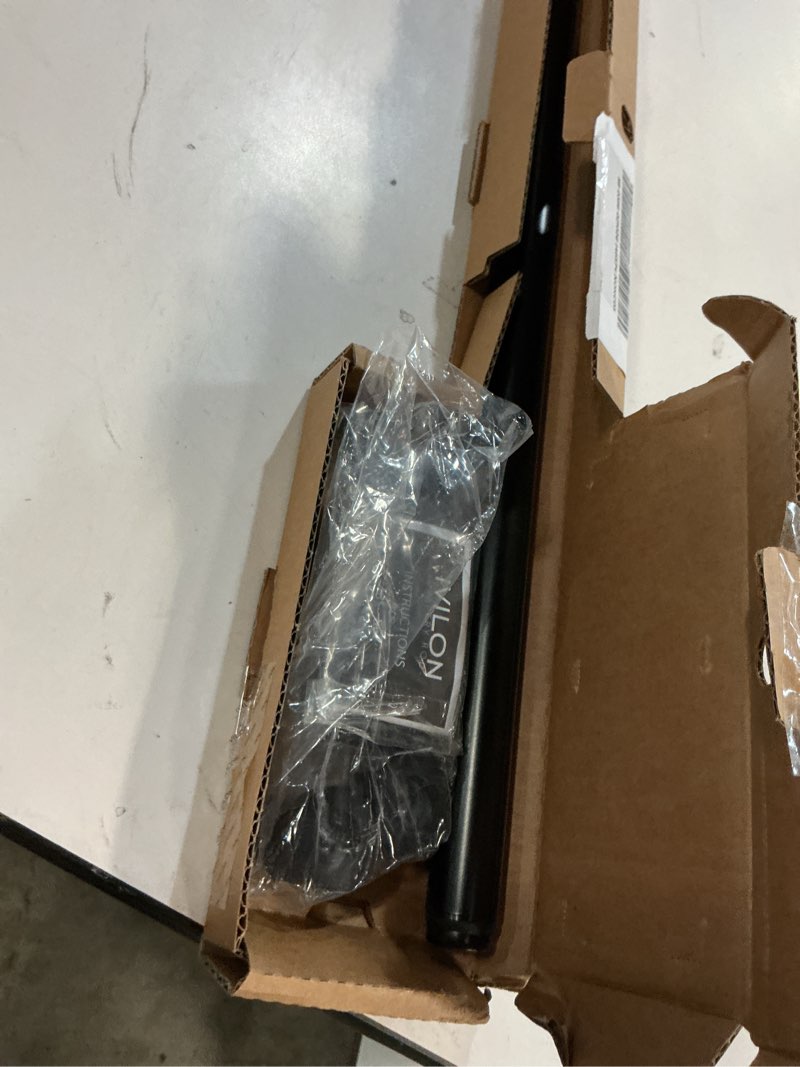 Condition photo showing Good Condition for Ivilon Drapery Window Curtain Rod - End Cap Style Design 1 Inch Pole. 28 to 48 Inch Color Black 28 to 48 in.