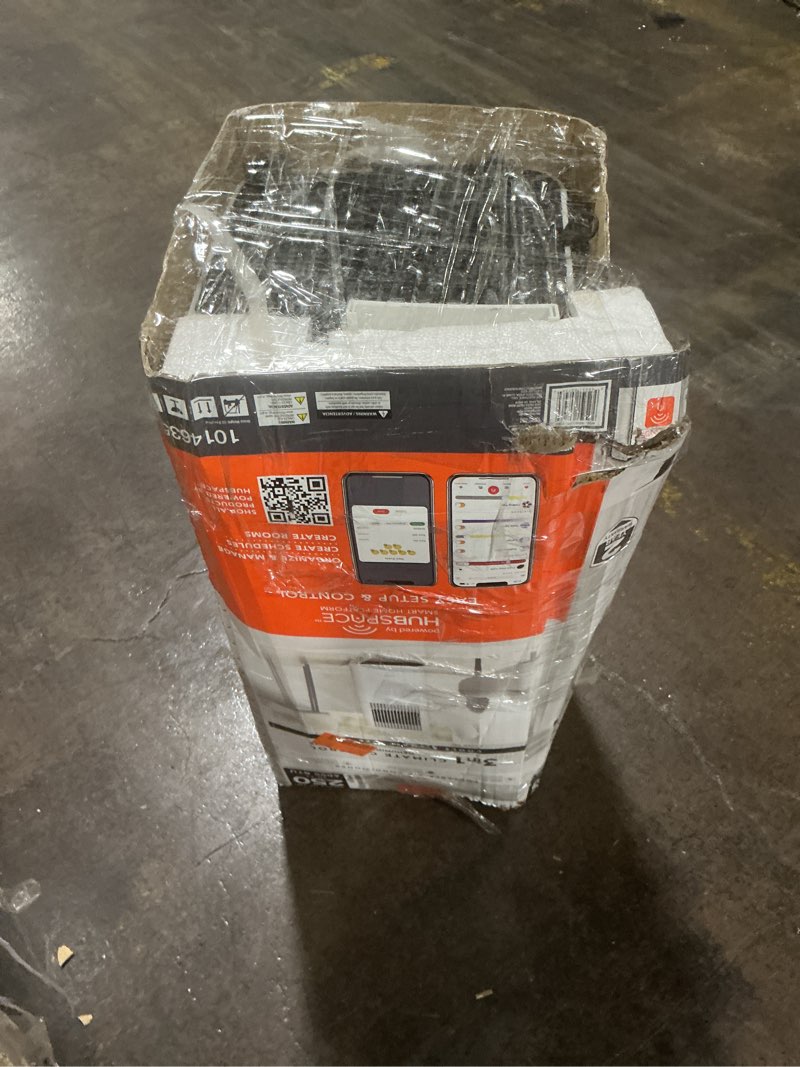 Condition photo showing Good Condition for vissani 6,000 (doe) btu 115-volt portable air conditioner cools 250 sq. ft. with remote in white, powered by hubspace