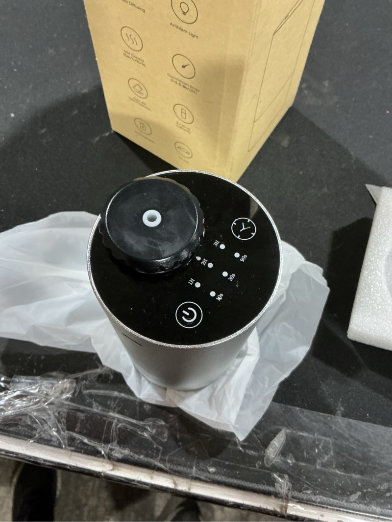 Waterless Diffusers with Dual Nozzle for Essential Oils Mini Scent Air Machine with 5 Timer Settings