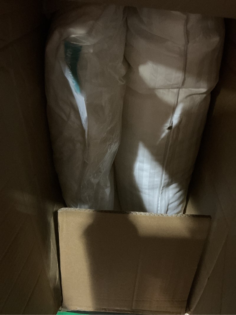 Condition photo showing Good Condition for oubonun 24 x 24 throw pillow inserts, firm and fluffy decorative square pillows for couch bed sofa with soft cotton cover white cushion with down alternative pack of 2 24x24 inch (pack of 2)