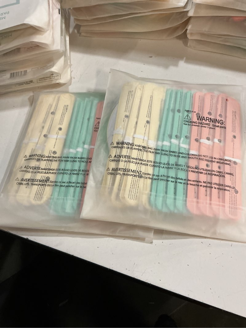 Condition photo showing New/Like New for ( 6 pack of epiqueone 22-piece tissue paper pom poms party set - mint, ivory & peach | includes 12 pom poms, 6 paper lanterns, 3 honeycomb balls & 1 6.5 ft. garland | for birthdays, bridal or baby showers & more