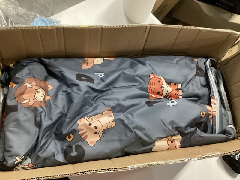 Condition photo showing Good Condition for Foldable Baby Playpen with Mat,50"×50" Collapsible Playard for Babies and Toddlers,Indoor&Outdoor Kids Safety Play Pen,Portable Travel Playpen ?with Travel Pack and 50 Ocean Balls Grey 50*50*27