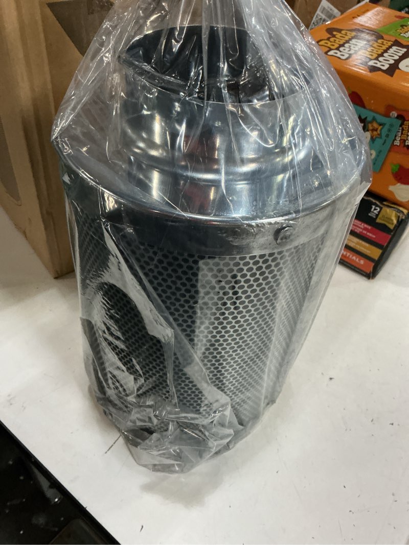 Condition photo showing New/Like New for vivosun 4 inch air carbon filter smellines control with australia virgin charcoal for inline duct fan, grow tent, pre-filter included, reversible flange 4" x 12" 4-inch silver