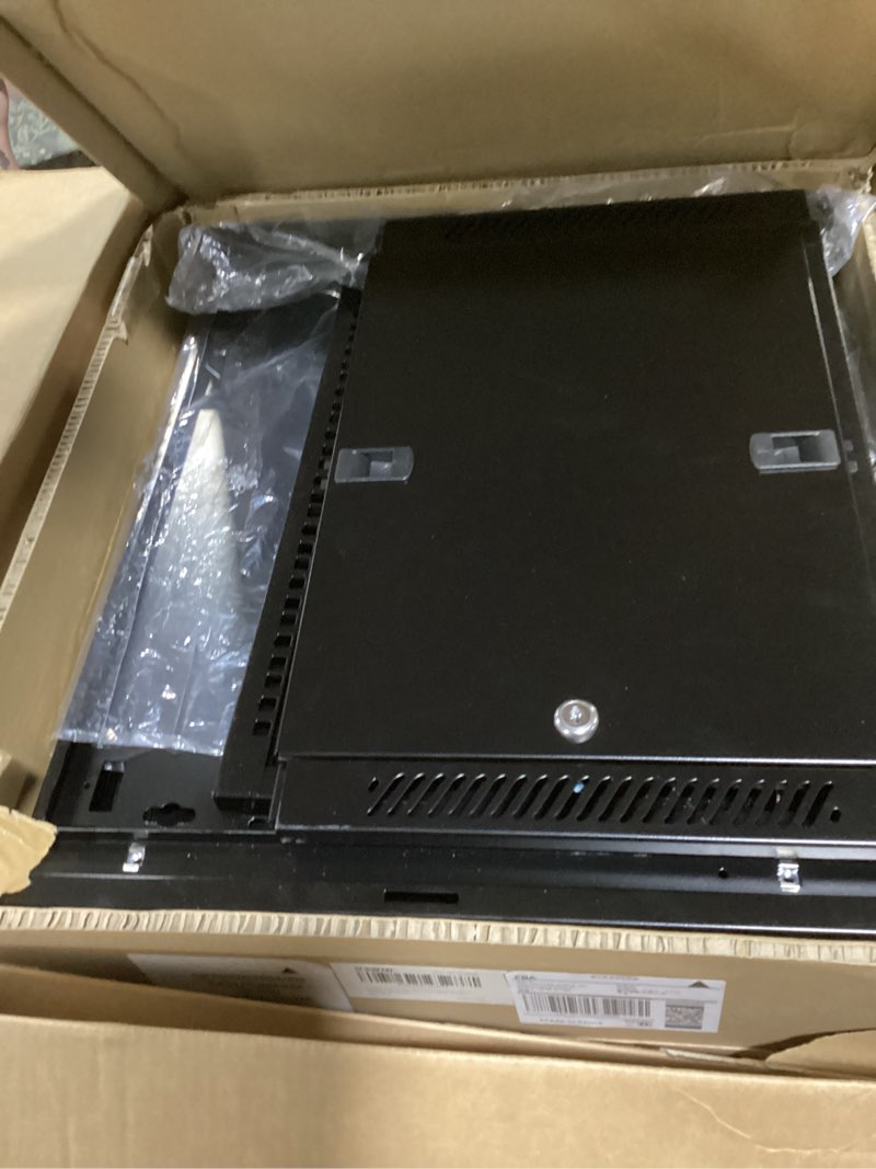 Condition photo showing As Is for 9u wall mount server cabinet network rack vented enclosure locking door