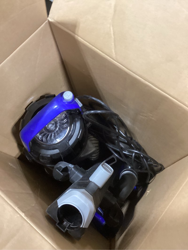 Condition photo showing As Is for Eureka Lightweight Powerful Upright Vacuum Cleaner for Carpet and Hard Floor, PowerSpeed, New Model,Blue,black/New Model