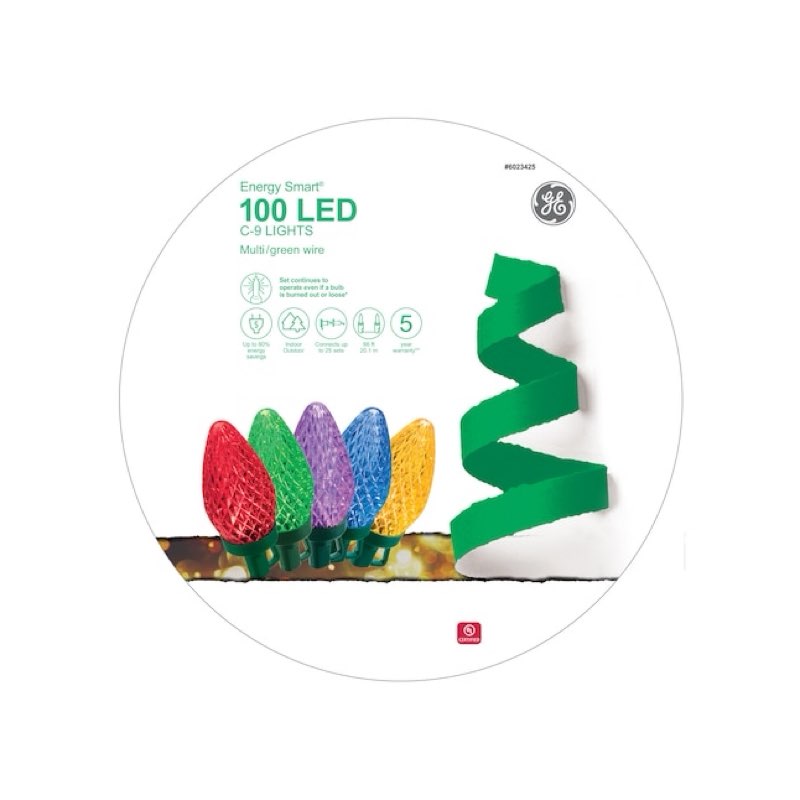 GE Energy Smart 100 -Count 66-ft Multicolor