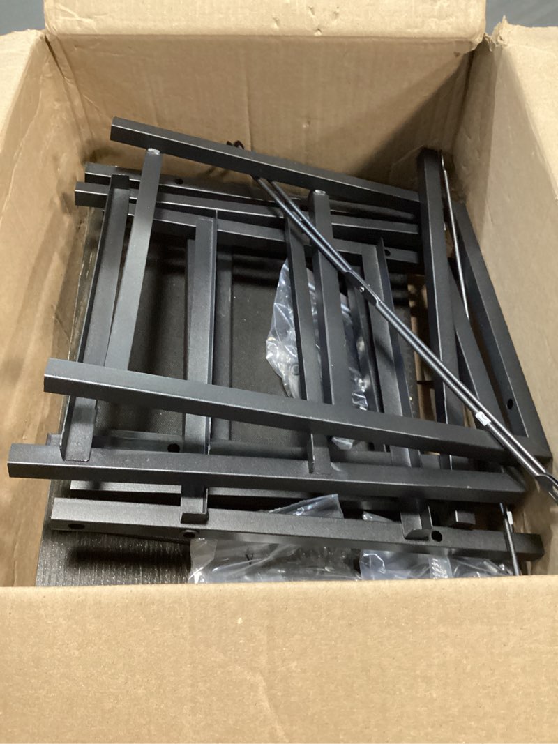 Condition photo showing As Is for crestlive products vertical dresser storage tower - sturdy steel frame, wood top, easy pull fabric bins, wood handles - organizer unit for bedroom, hallway, entryway, closets - 6 drawers (black)