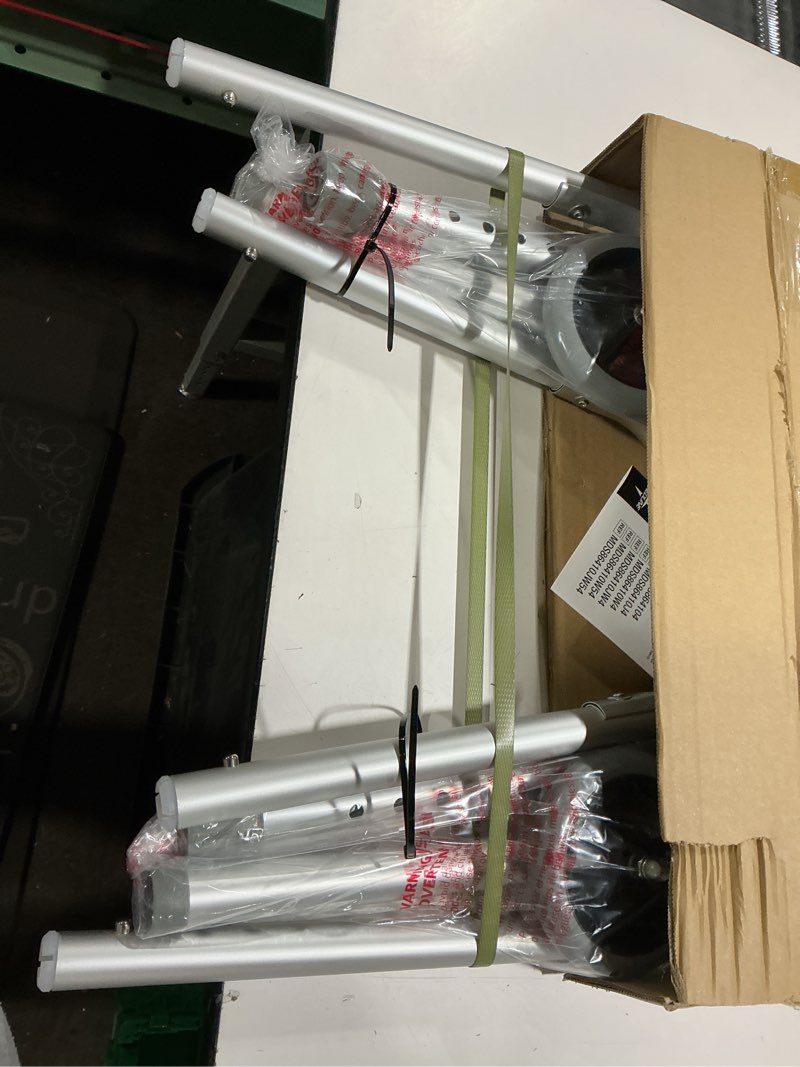 Condition photo showing Good Condition for Medline Lightweight Two Button Folding Walker with 5" Wheels, Aluminum Frame Supports up to 300 lbs Metallic 1 Count (Pack of 1)