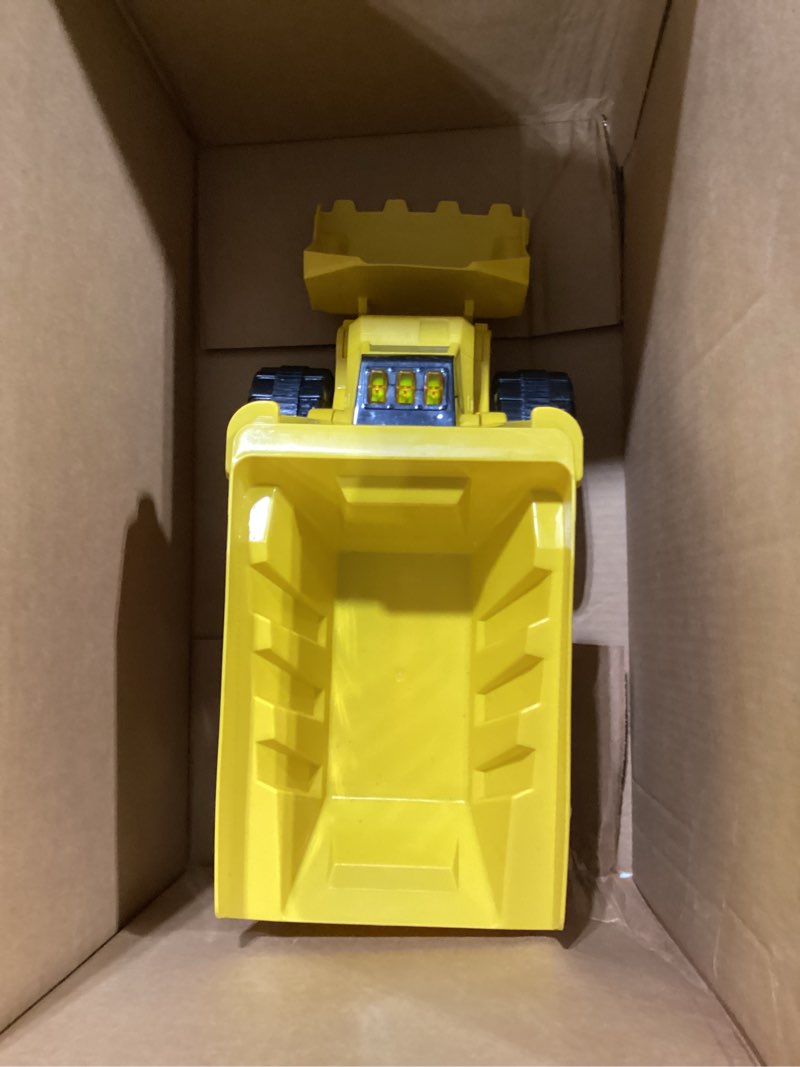 Condition photo showing As Is for Maxx Action 19'’ 2-N-1 Motorized Dig Rig – Excavator and Dump Truck Toy with Joystick Control for Toddlers | Gift for Kids 3+ | Lights, Sounds & Interactive Construction Vehicle, Batteries Included