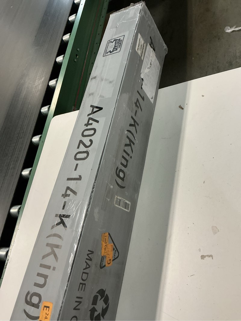 Condition photo showing New/Like New for Metal Bed Frame,King Size Bed Frame with Storage Space,Heavy Duty Sturdy Mattress Foundation,Easy Assembly,No Box Spring Needed, Black,14 Inch,King King 14 Inch