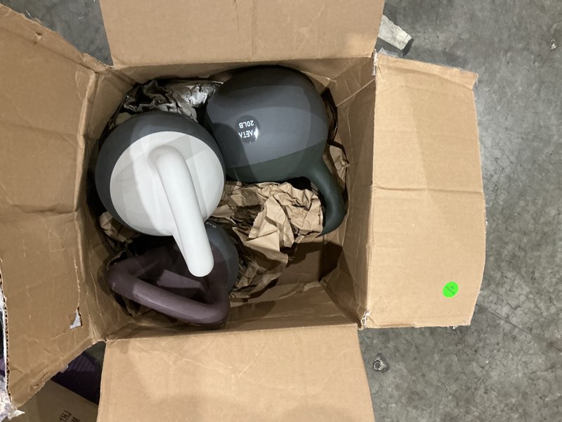 Condition photo showing Good Condition for paeta soft kettlebell for home fitness – anti-slip grip & wide handle design,soft kettlebell set, gentle floor-friendly impact – 10lbs, 15lbs, 21lbs, for home functional training 45lbs mixed color
