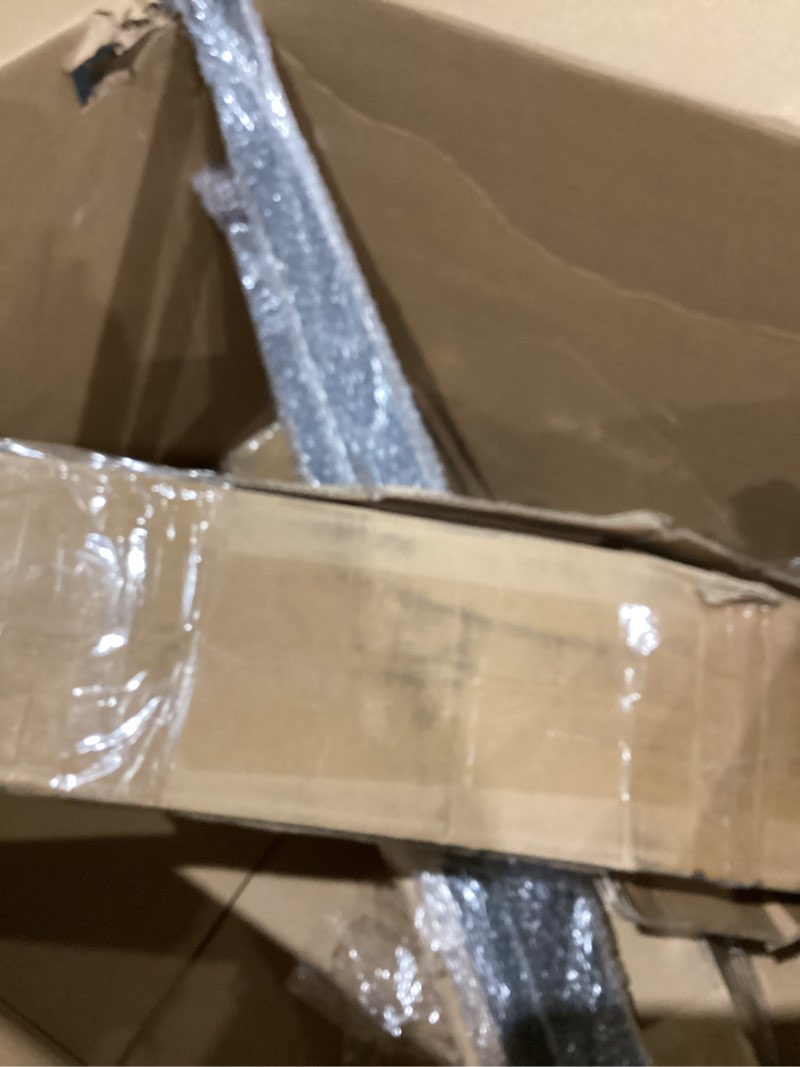 Condition photo showing As Is for SMARTSTANDARD 5.5 Feet Bypass Sliding Barn Door Hardware Kit - for Double Wooden Doors-Single Track - Smoothly & Quietly - Easy to Install-Fit 54" Opening