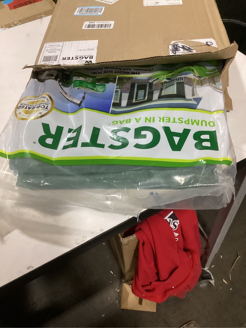 Condition photo showing New/Like New for BAGSTER 3CUYD Dumpster in a Bag holds up to 3,300 lb, Green