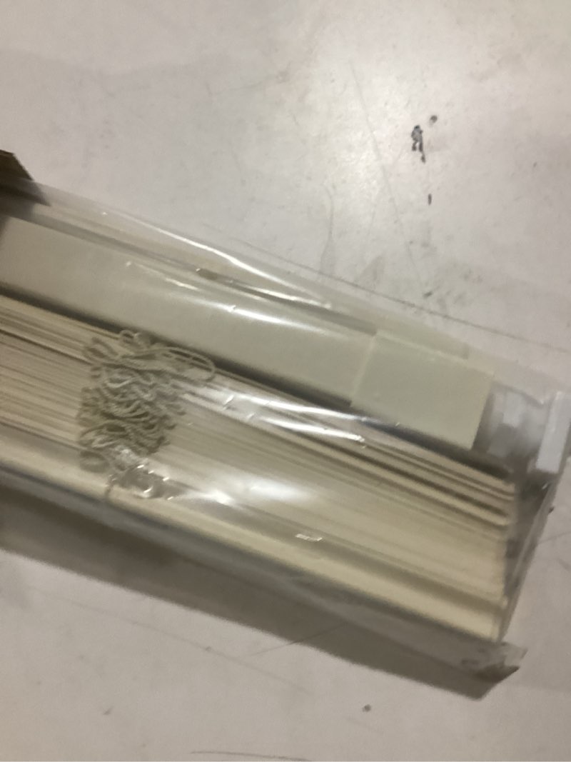 Condition photo showing Good Condition for lazblinds no tools no drill 1" vinyl mini blinds, cordless blinds for windows, light filtering horizontal window blinds & shades, 21" w x 64" h, cream cordless-cream 21" w x 64" h
