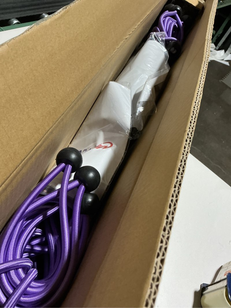 Condition photo showing Good Condition for Newan 40"-48" Silent Mini Trampoline Fitness Trampoline Bungee Rebounder Jumping Cardio Trainer Workout for Adults-Max Limit 330lbs A 40" Round violet (NO Handle)