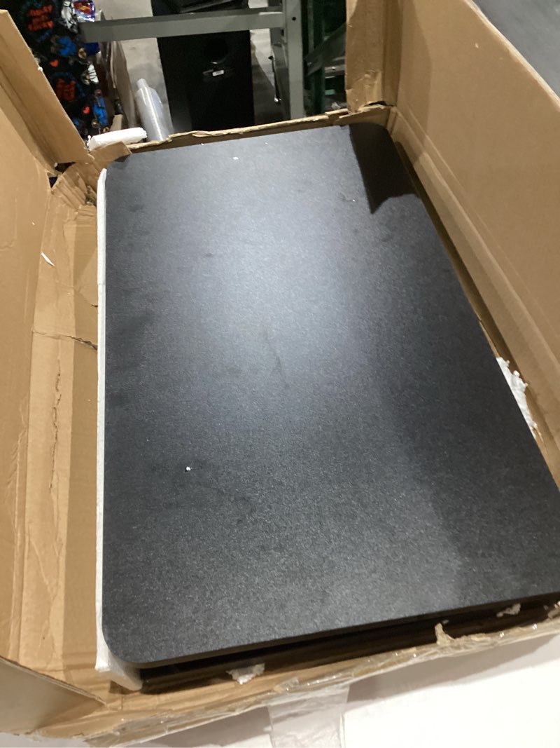 Condition photo showing Good Condition for Standing Desk Converter Adjustable Height,Keyboard Riser for Stand Up Desk Riser,Computer Keyboard Stand for Desktop,Ergonomic Sit Stand Computer Workstations Black Size 23.6 Inch