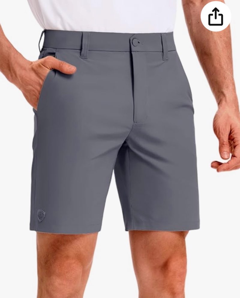puli mens golf shorts 9 inch inseam business dress casual stretch hiking quick dry lightweight light