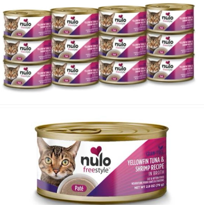 ((pack of 12 cans ))Nulo Freestyle Cat & Kitten Wet Pate Canned Cat Food  Premium All Natural Grain-Free  with 5 High Animal-Based Proteins and Vitamins to Support a Healthy Immune System and Lifestyle ((Best By/10/09/2026))